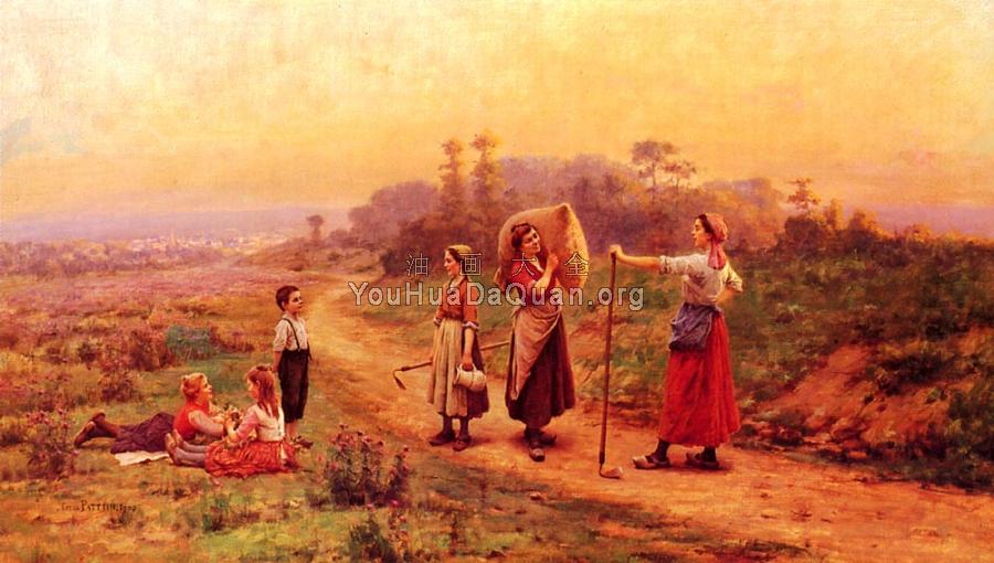 A Meeting On A Country Path - 塞萨尔·帕特因